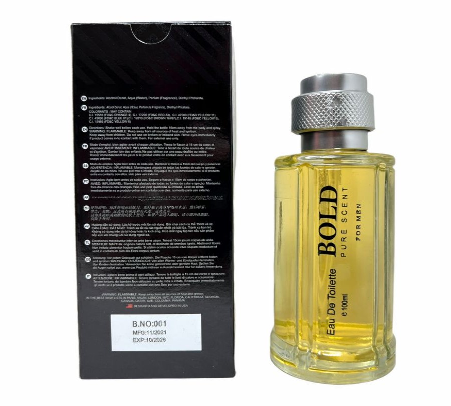 Men'S Cologne * | Euro Collection Men Bold Pure Scent For Men